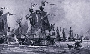 Slaget ved Sluys, juni 1340 e.Kr., 1920